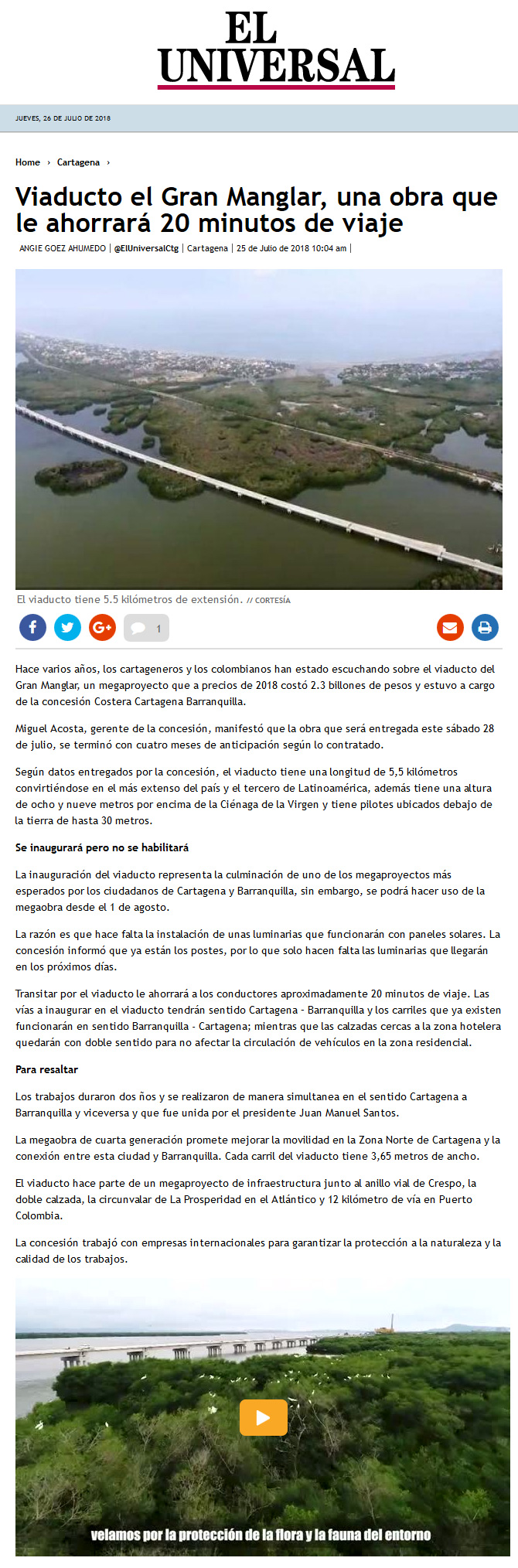 Viaducto el Gran Manglar
