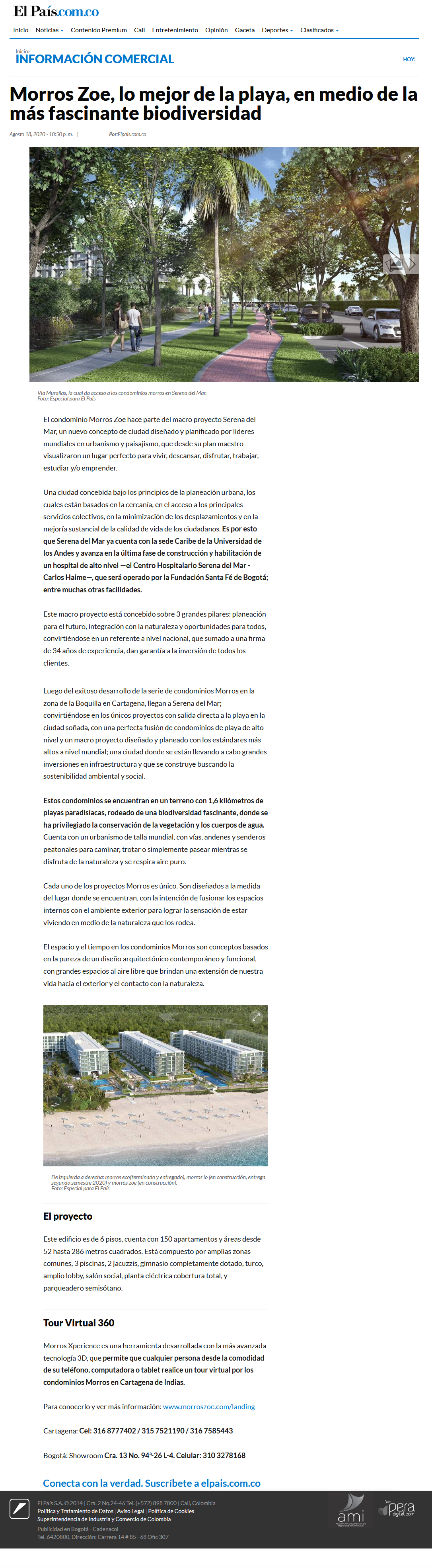 Morros Zoe, lo mejor de la playa, en medio de la más fascinante biodiversidad