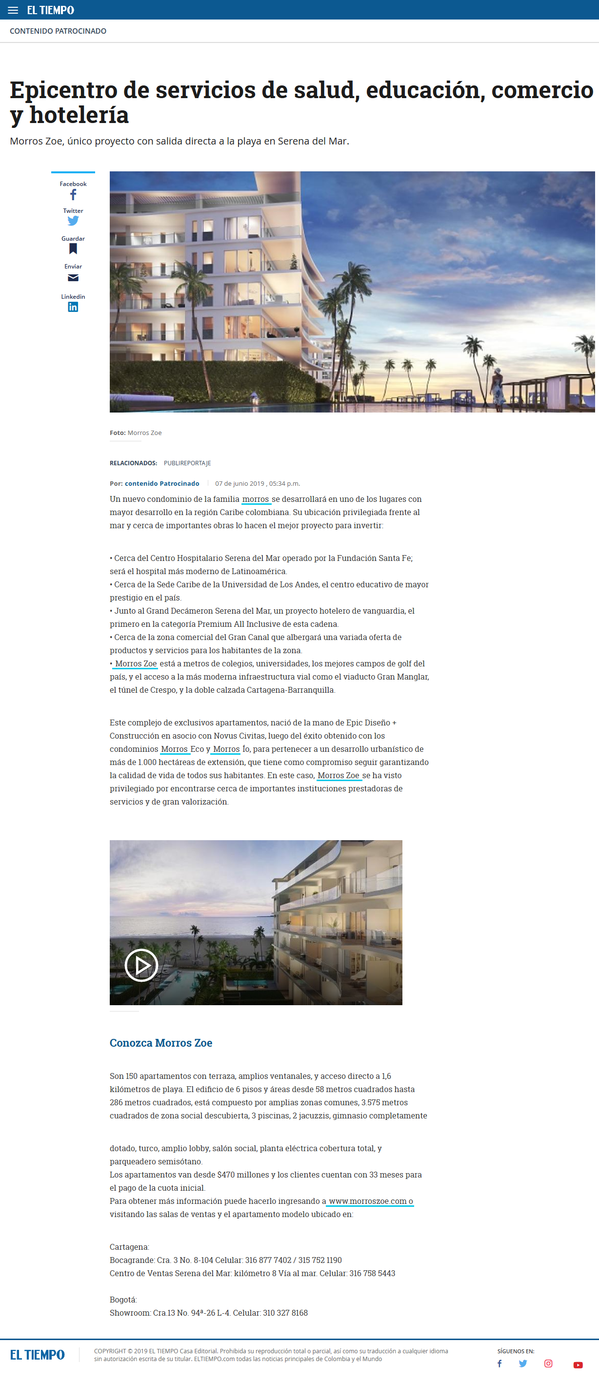 Epicentro de servicios de salud, educación, comercio y hotelería